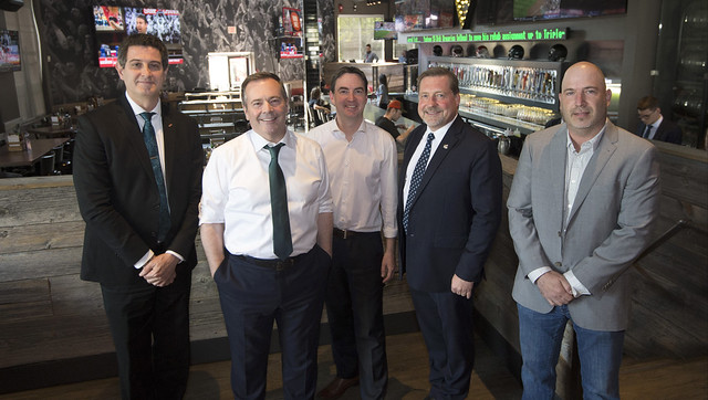 Richard Truscott, Premier enney, Minister Copping, Mark von Schellwitz and Mo Blayways