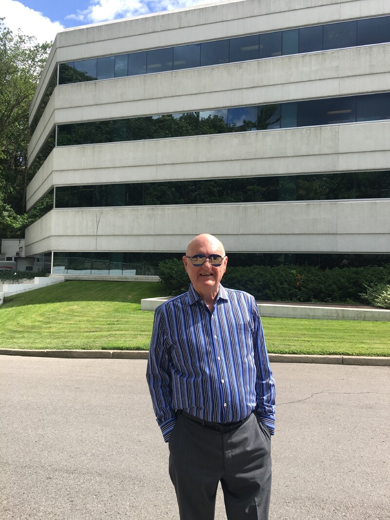 John Bulloch standing in front of 4141 Yonge St. 
