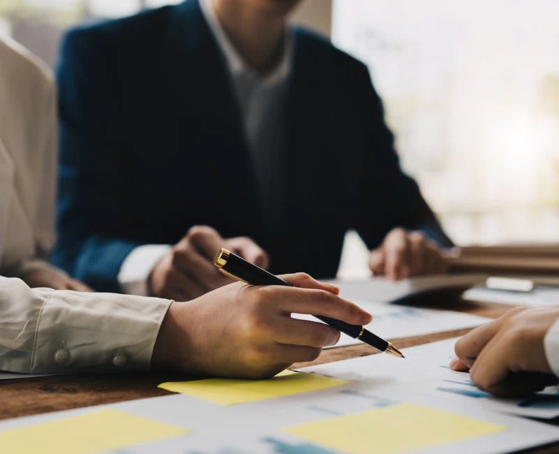 Small business owner checking their CEBA loan repayment options with an advisor