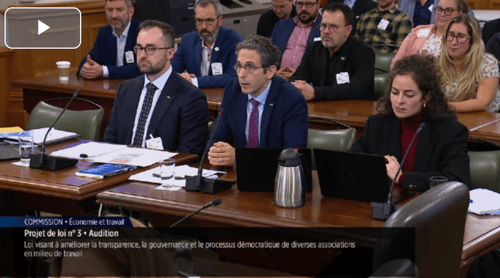 26 novembre 2025 - Commission parlementaire PL3