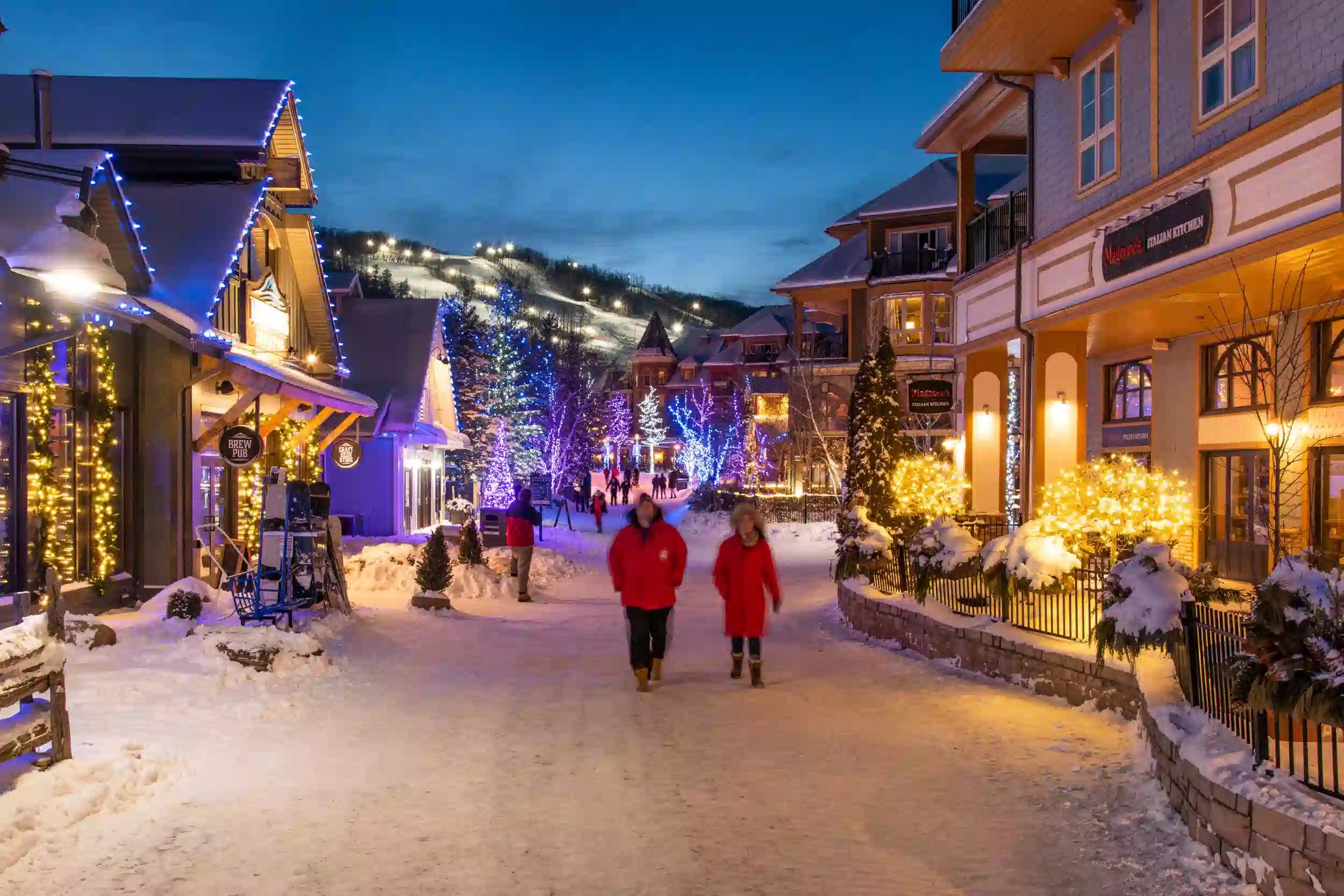 Village situé dans la station de ski Blue Mountain
