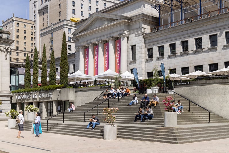 The exterior of the Vancouver Art Gallery