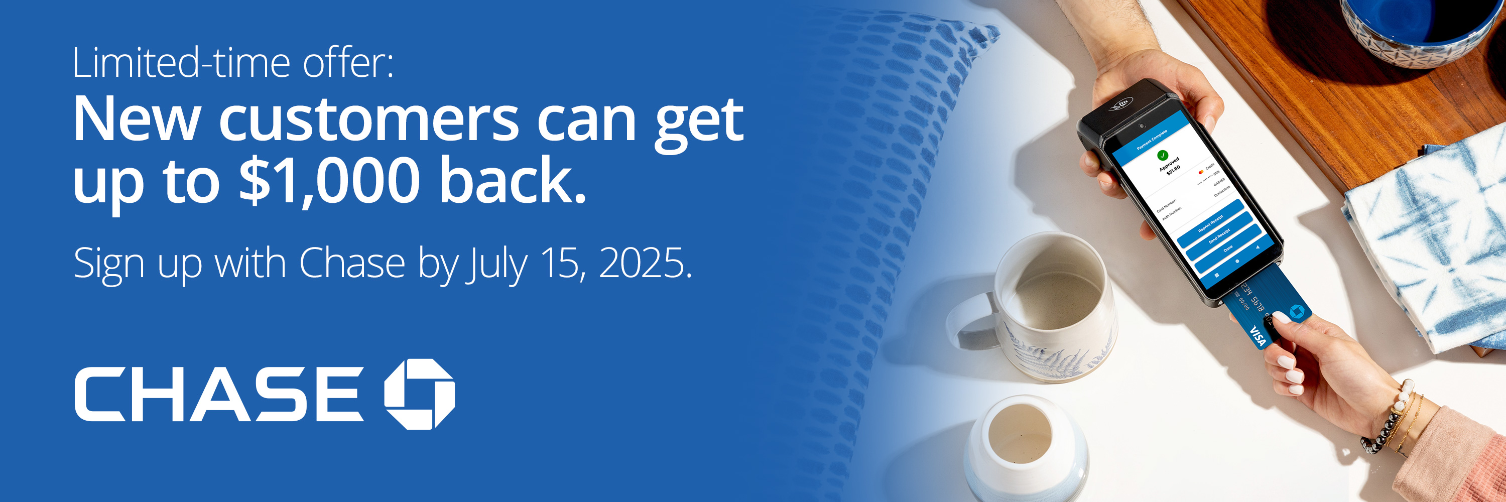 Limited-Time Offer: New customers can get up to $1,000 back.