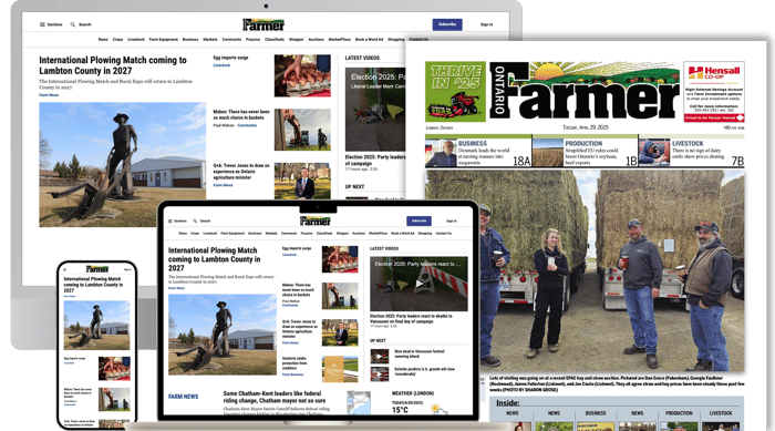 Samples of Ontario Farmer articles