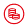 Shell coins icon