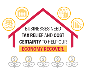 Businesses need tax relief and cost certainty to help our economy recover.