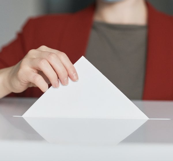 An SME owner is participating in the next Alberta 2023 general election