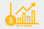 Icon symbolizing stronger financial position