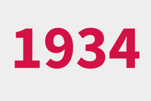 Icon showing the number 1934