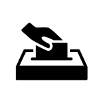 icon representing a vote