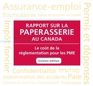 Rapport sur la paperasserie au canada 2021