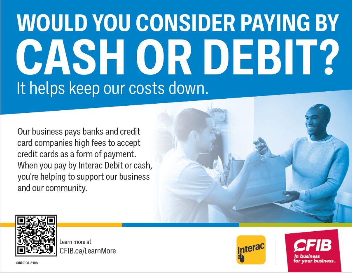 Consider Paying by Cash or Debit Poster