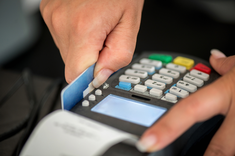 Debit card swiping on pos terminal-2