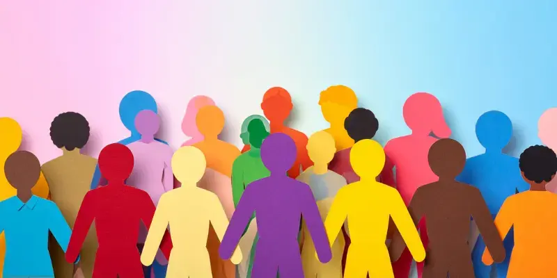 Découpages en papier de personnes