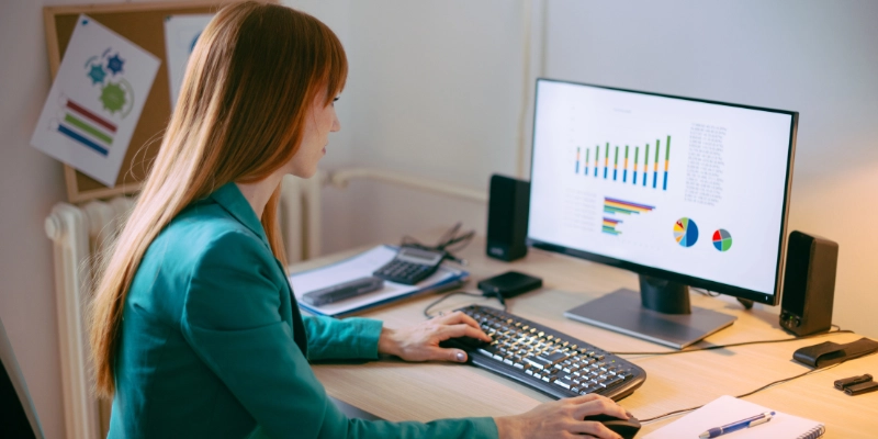 Business owner researching their business' target market