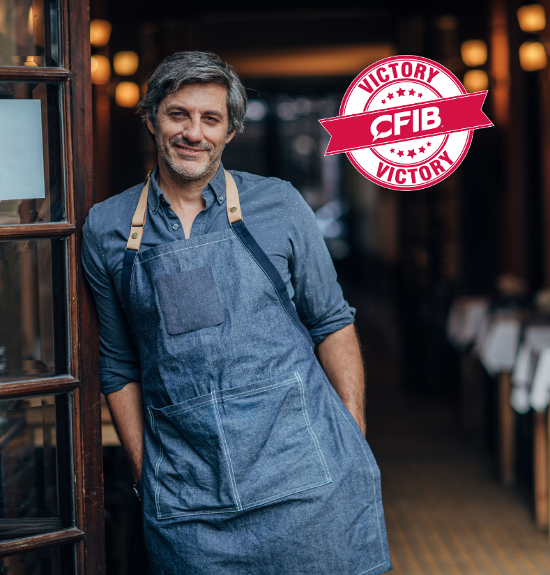 happy restaurant business owner