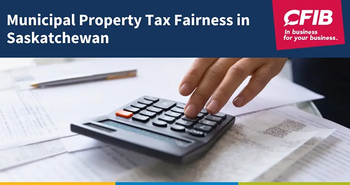 Calculating municipal property tax on a calculator