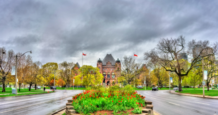 Ontario legislative building in Toronto