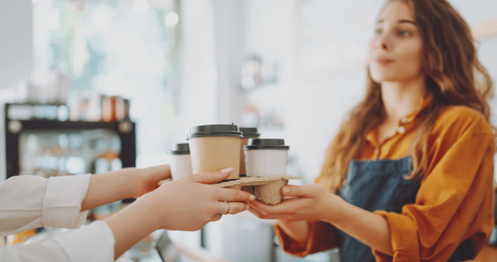 Small business owner in her coffeeshop