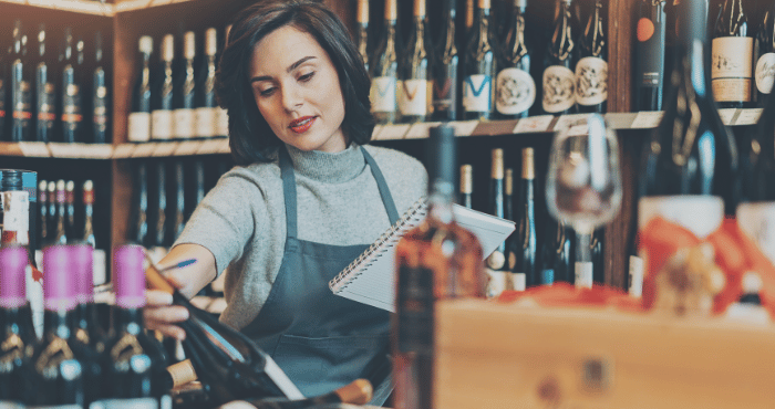 Small business owner in her store