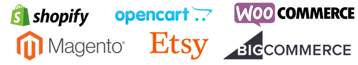 Shopify opencart magento etsy