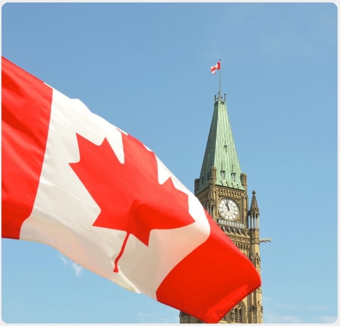 Parliament of Canada (Peace Tower) where small business owners can ask the government to lower credit card fees