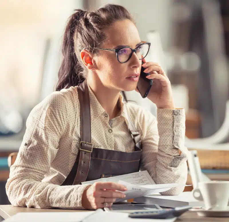 Small business owner in her shop