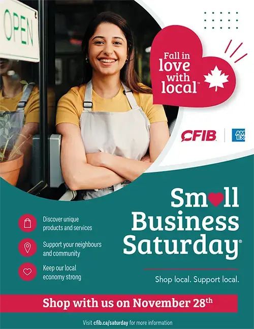 Small Business Saturday Support Local Poster