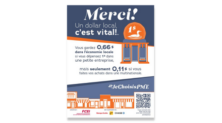 Merci Un dollar local c'est vital