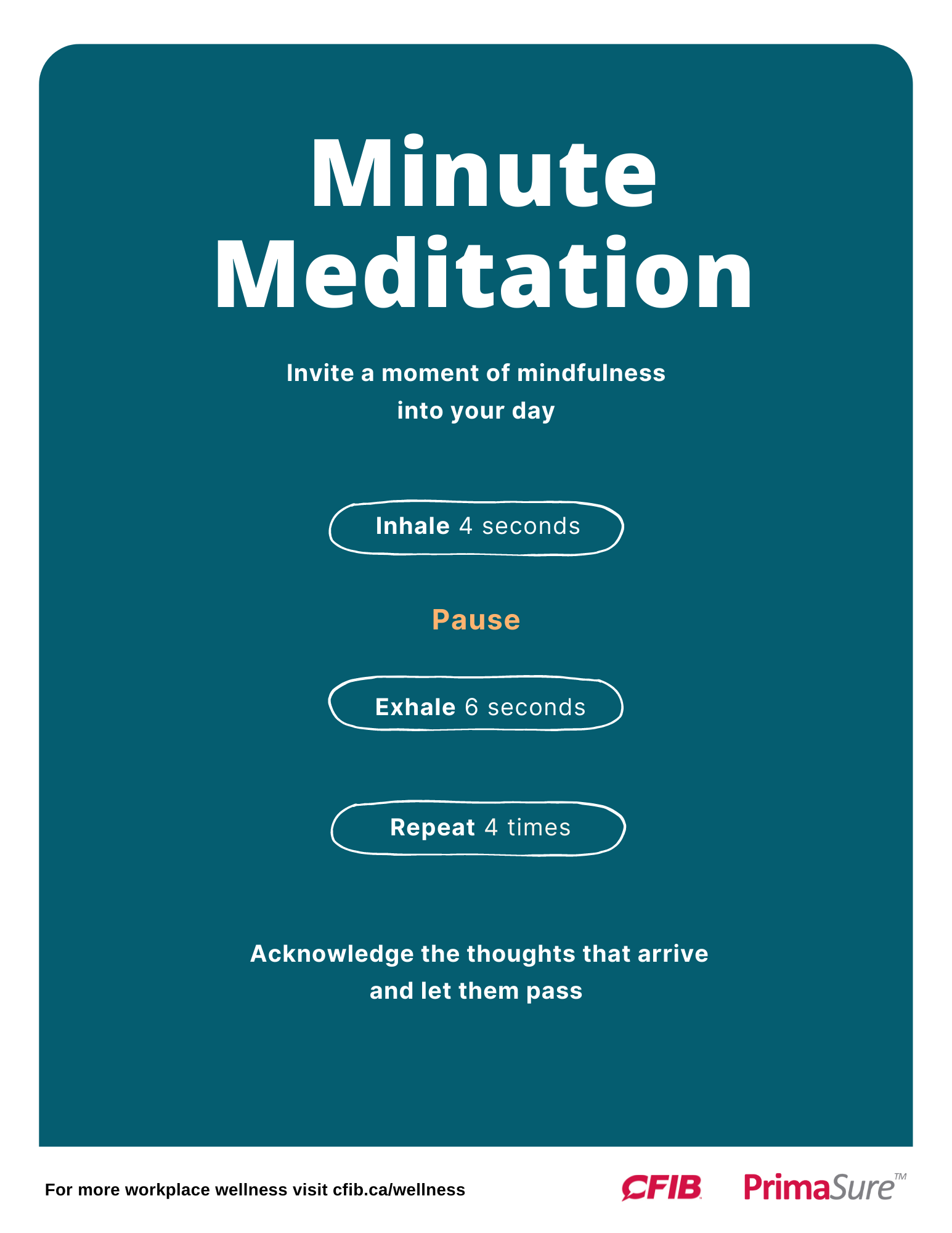Minute Meditation Poster