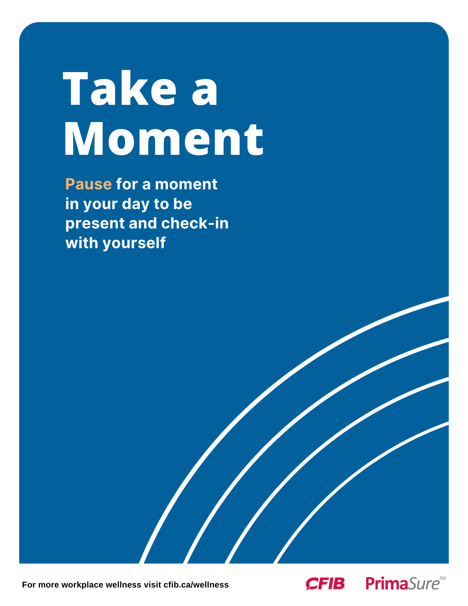 Take A Moment Poster