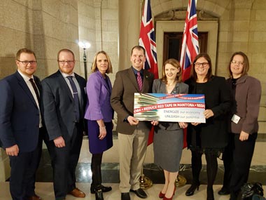 CFIB TEAM AT MB GOV ANNOUNCEMENT